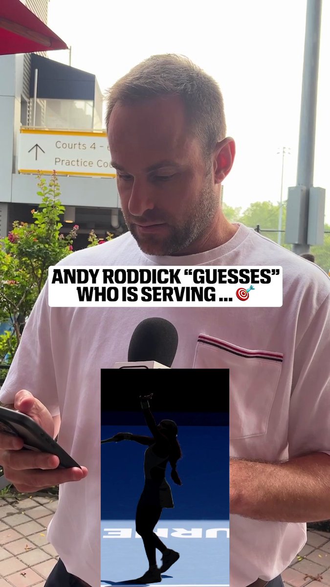 Andy Roddick aced this challenge 😅 Watch the US Open on ESPN and the ESPN App 🍿