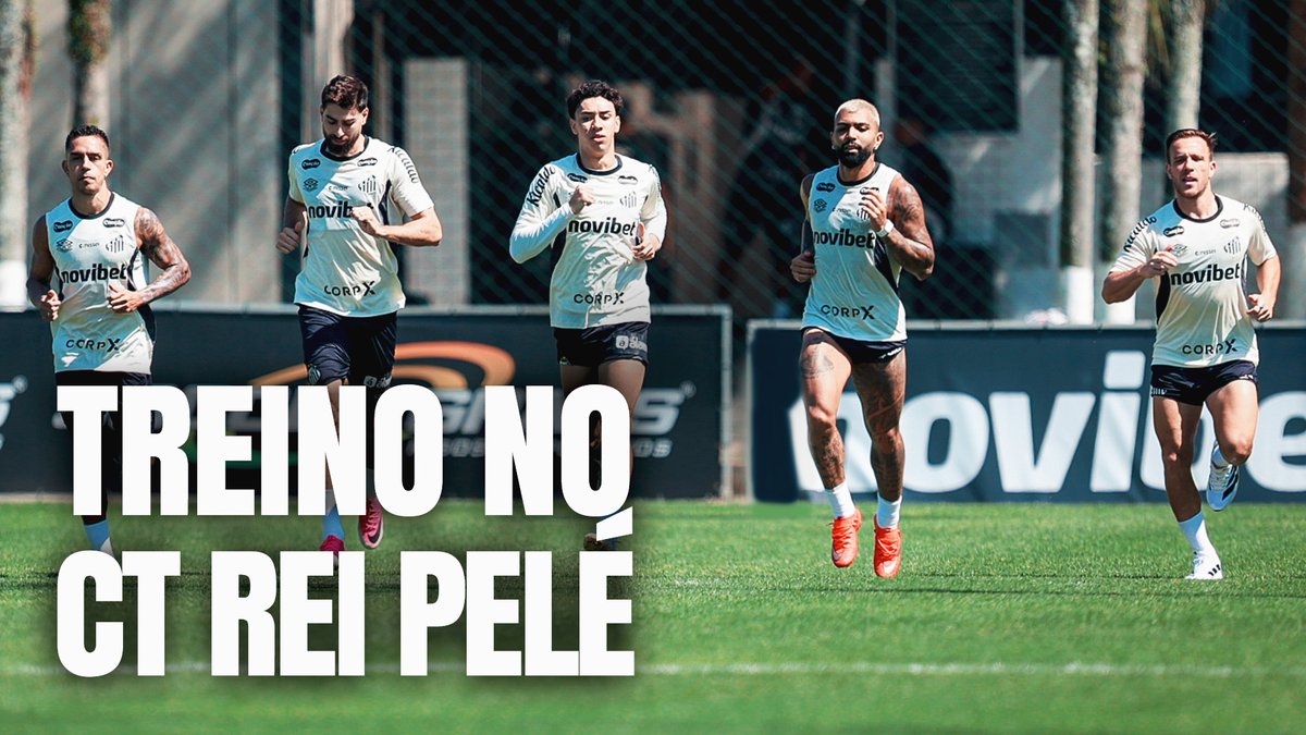 A preparação para a partida contra o Inter continua no CT Rei Pelé! ⚪⚫