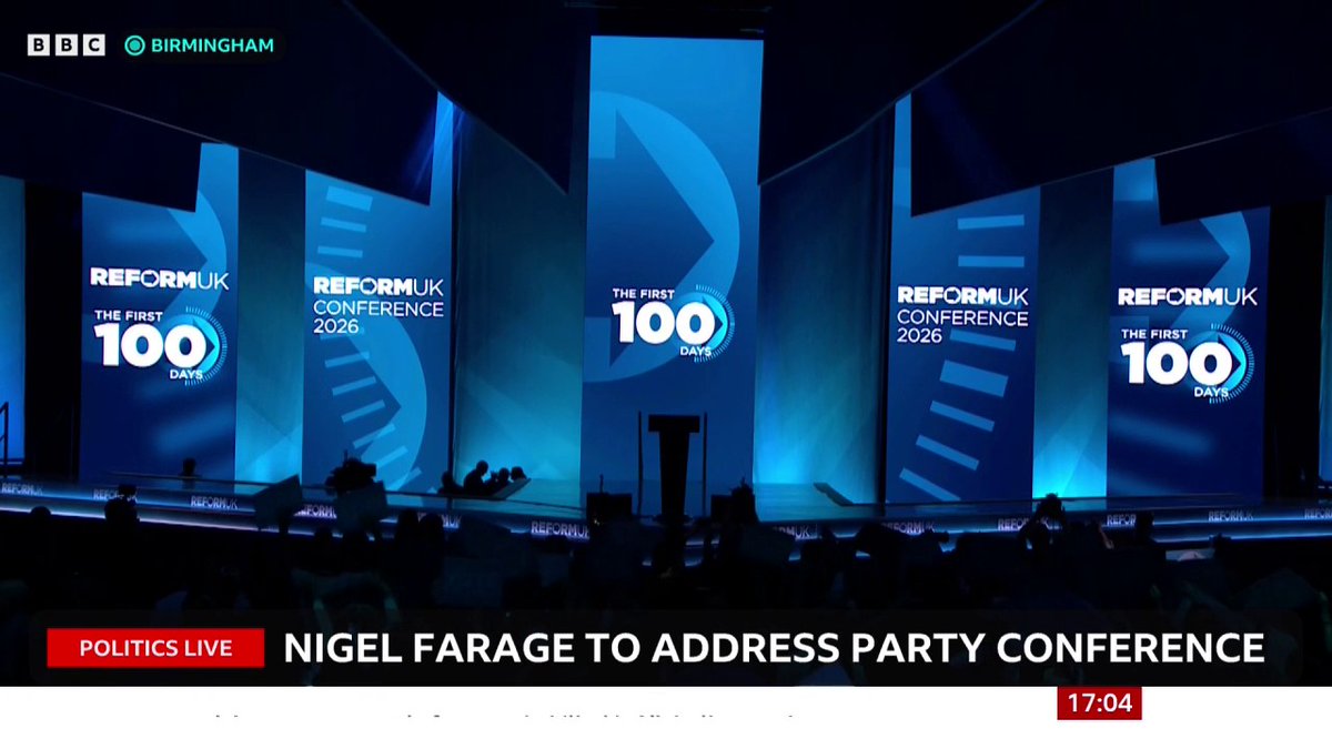 "Counter terror [police] won’t let him on stage yet,” a senior Reform figure has told the BBC, as the delay to Nigel Farage’s speech at the Reform UK conference continues Follow live: