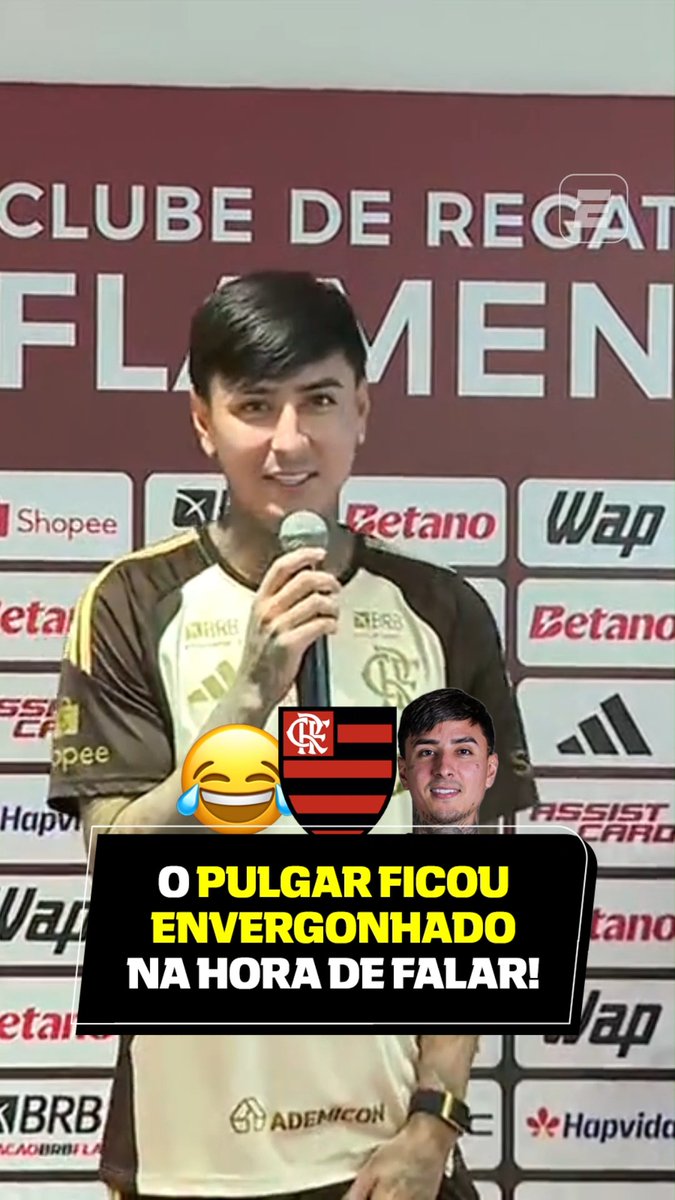 😅 Pulgar sem saber o que falar na coletiva de renovação de contrato com o Flamengo 🎥 ESPN Brasil | SportsCenter Brasil