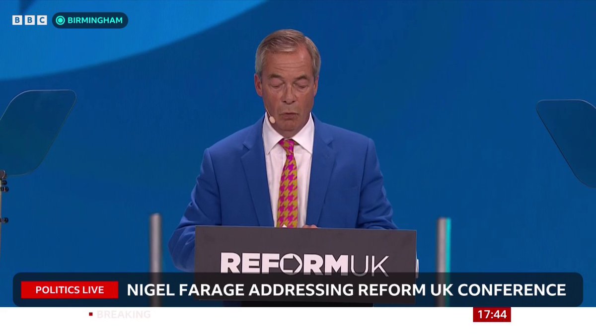 If Reform gain power Nigel Farage says his party will "declare a national emergency" and recess will be cancelled "Parliament will sit, if necessary, for 24 hours a day," he adds Follow live: