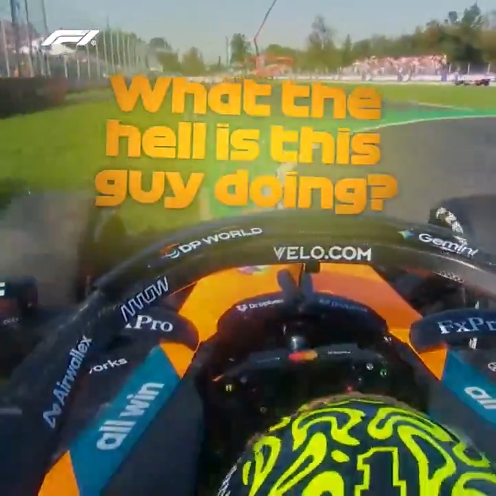 Norris narrowly avoids Stroll 😵 Sound effects courtesy of Davide Valsecchi 😃 #F1 #ItalianGP