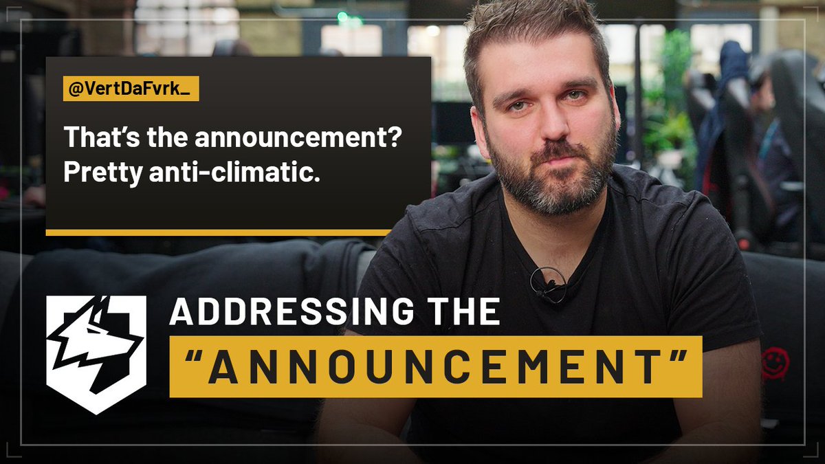 We overhyped yesterday's announcement. That's on us. The aim was never to lead players on, but we could've communicated better. We dropped the ball on this one, our bad. Small announcement at the end of this video.