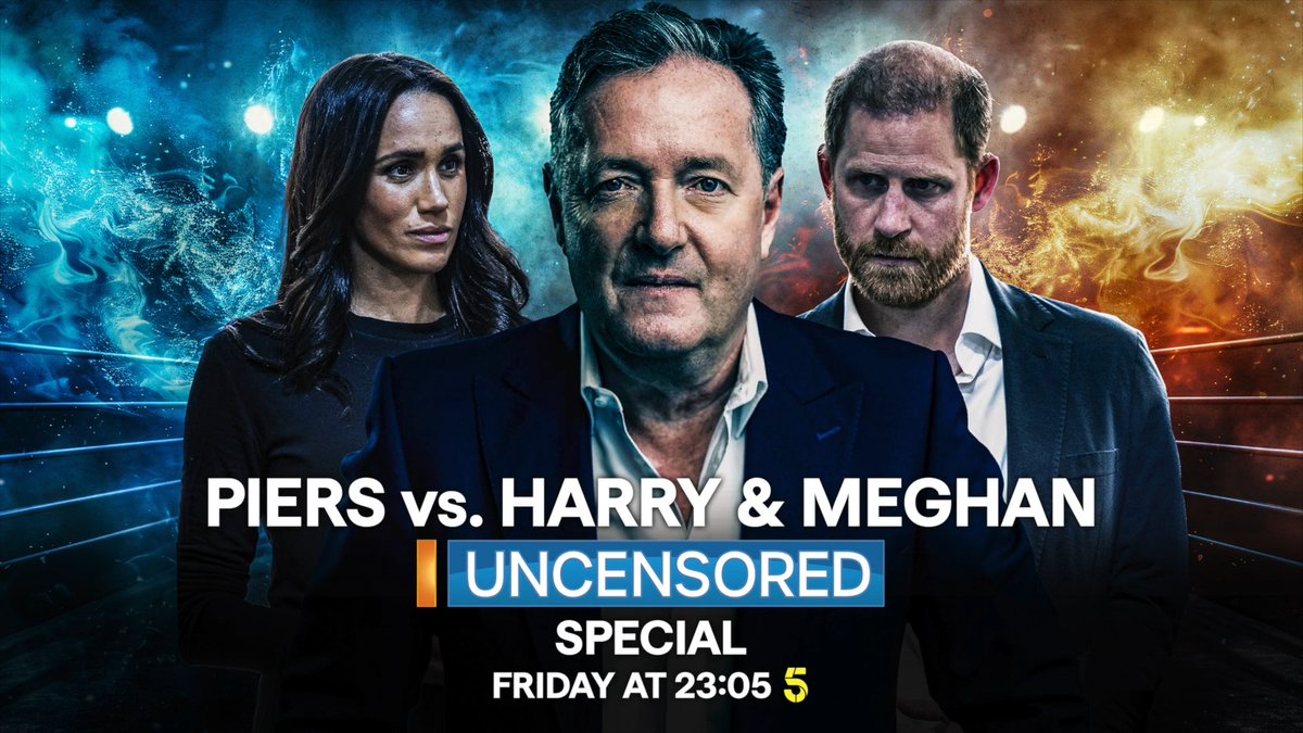 Piers Morgan gives his take on the return of Harry &amp; Meghan to the UK in an Uncensored special... Don't miss it - watch at 11.05pm tonight on 5! 👇 📺 Piers Morgan | Channel 5