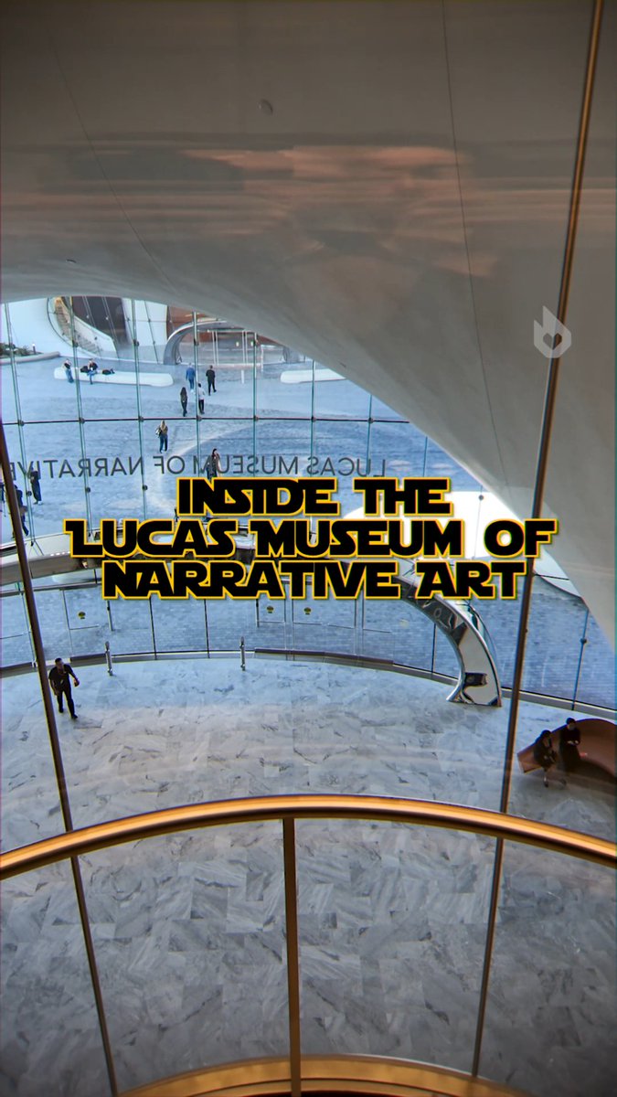 Take a quick tour with us in the Lucas Museum of Narrative Art 🖼️ Come for Star Wars, stay for the Van Gogh Pikachu.