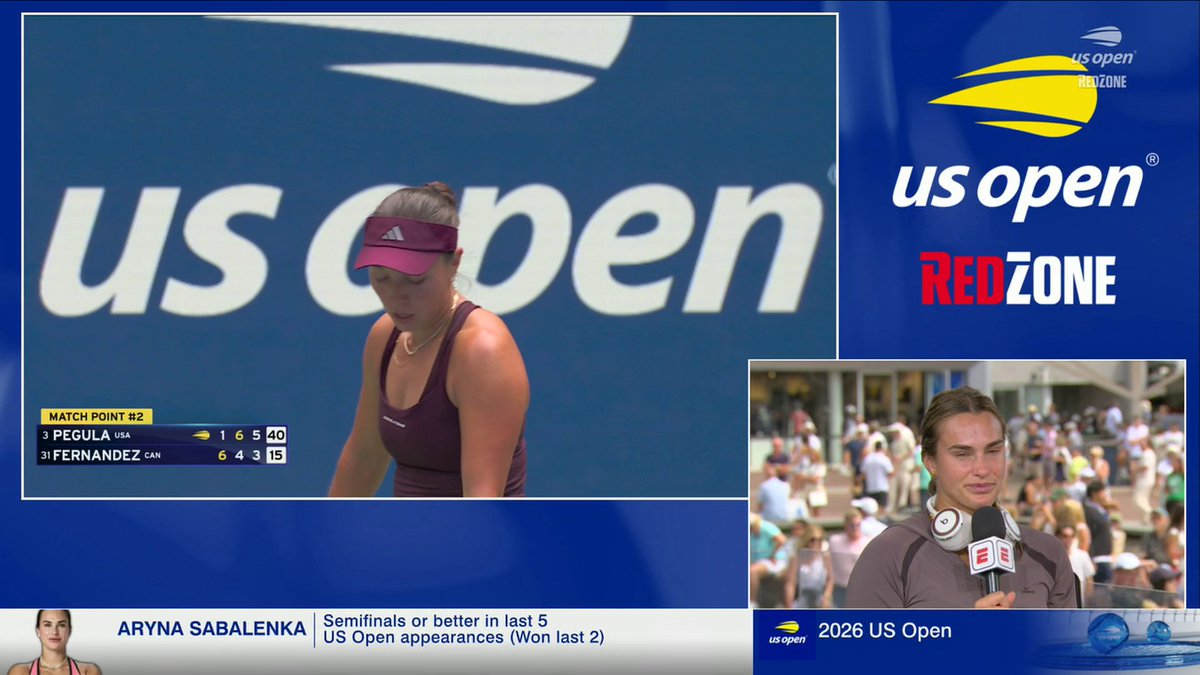Aryna Sabalenka praised Jessica Pegula's serve as she closed out an epic comeback 👏
