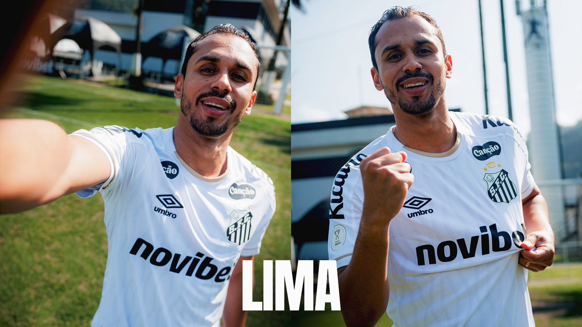 "MUITO FELIZ DE ESTAR NESTE GRANDE CLUBE!” 💬 Lima falou pela primeira vez como jogador do Santos e comentou sobre os objetivos do Peixão na temporada. Seja muito bem-vindo, Lima. Vai pra cima deles! ⚪⚫