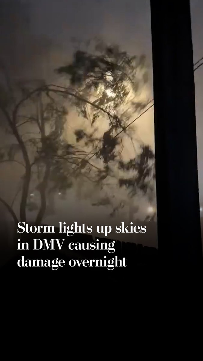 Tens of thousands of residents across the D.C. area are without power, and crews are working to clear downed trees after a powerful storm ripped through the area on Thursday night.