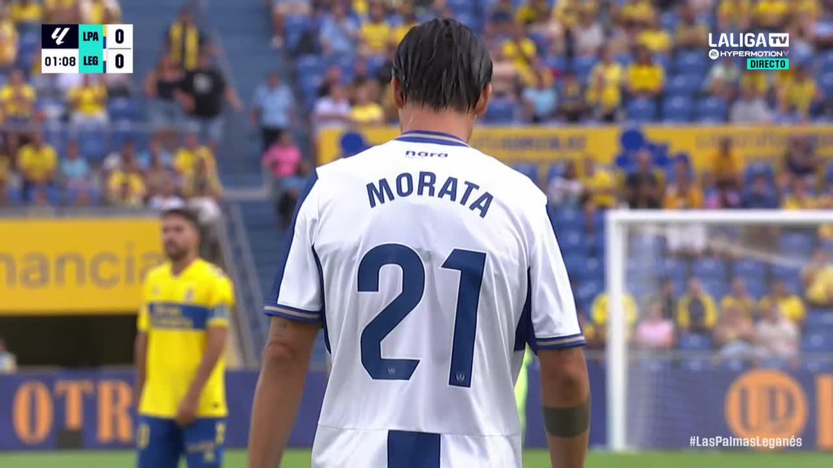 A PUNTO DE MARCAR MORATA TRAS UN MINUTO 🤯🇪🇸 La jugada fue anulada por fuera de juego ✖️ #LALIGAHYPERMOTION