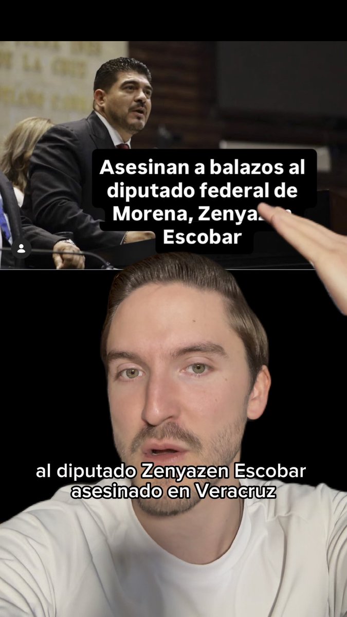 "Asesinan al diputado federal Zenyazen Escobar" 😤🇲🇽🚨 Esto es sólo el reflejo del país violento en el que vivimos, no caigan en mentiras VAMOS A PEOR. Al buen entendedor pocas palabras, no seamos insensibles y no esperemos a que nos toque a nosotros para darnos cuenta de lo que sucede. Hoy es un día triste. Pero dicen que no pasa nada en México… ¿Qué raro no?😪