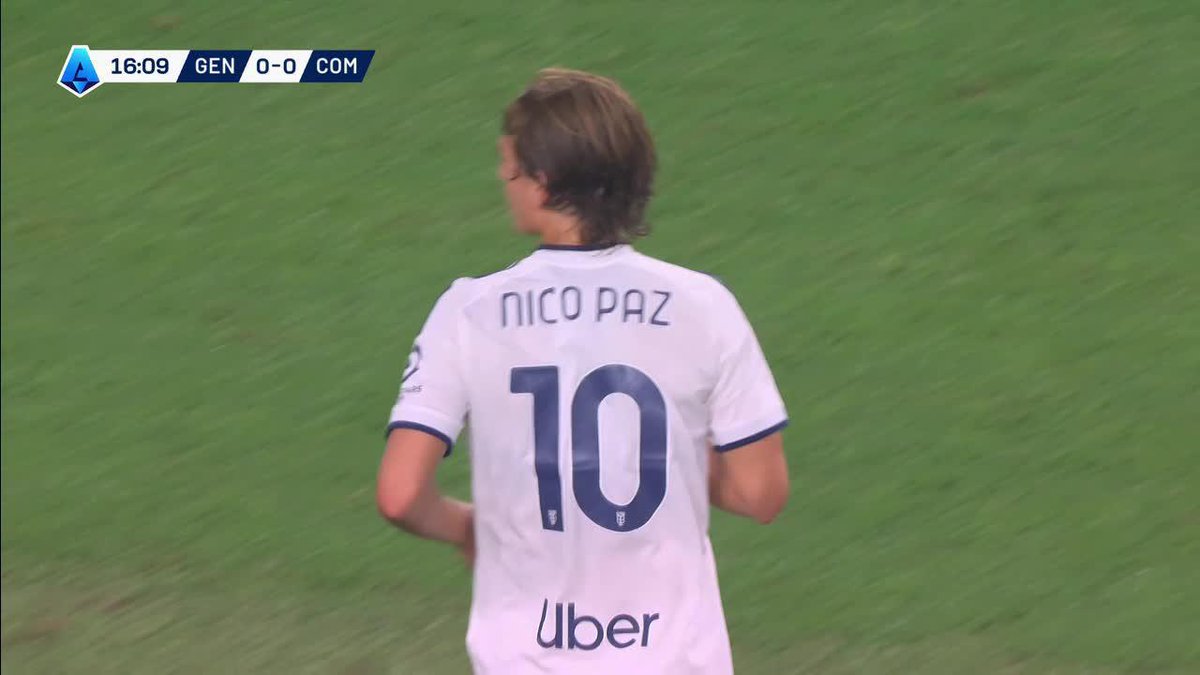 ¡CERCA, NICO! Paz se tuvo mucha confianza y casi marca un GOLAZO para Como vs. Genoa. 📺 Mirá la #SerieA por #DisneyPlus Plan Premium
