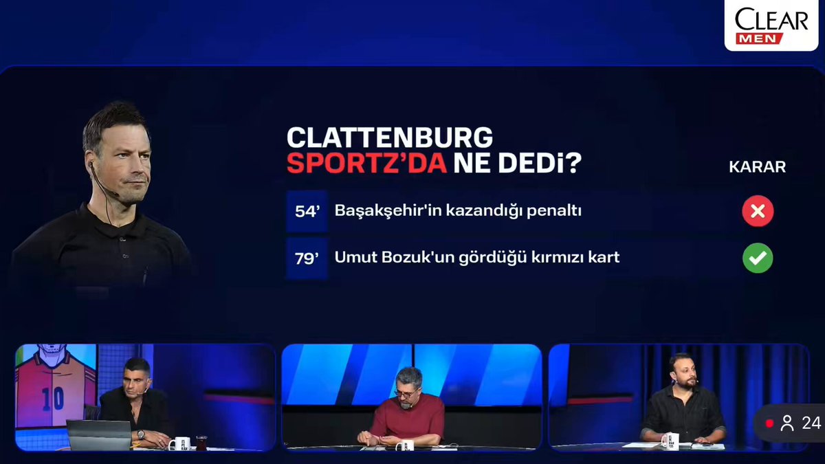 Clattenburg Sportz’da ne dedi? • Başakşehir’in kazandığı penaltı ❌ • Umut Bozok’un gördüğü kırmızı kart ✅