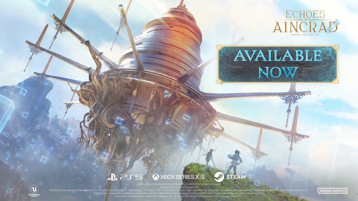 Get ready to RISK YOUR REALITY! Draw your weapon, complete quests, unlock new areas and advance your story in this action RPG adventure! Echoes of Aincrad is OUT NOW! ⚔️
