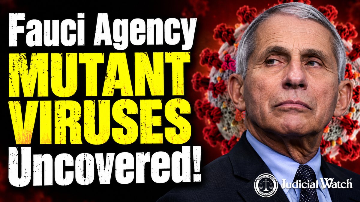 .Tom Fitton: Fauci Agency MUTANT VIRUSES Uncovered! Judicial Watch Employee Appointed in Trump DOJ!