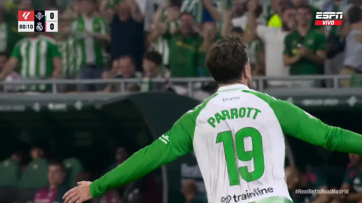TROY PARROTT Y EL 1-0 DE REAL BETIS A REAL MADRID, A 10' DEL FINAL. 🇪🇸🔥