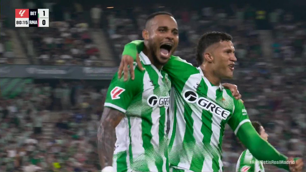 TROY PARROTT WITH A LATE GOAL FOR REAL BETIS OVER REAL MADRID 💥