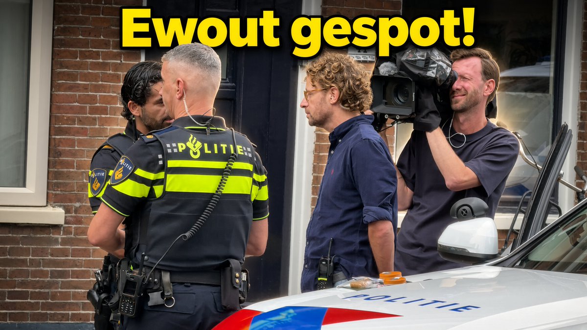 Op de terugweg nog even gezwaaid naar Ewout Genemans, die midden in een politie-actie stond te draaien. Wie dit najaar goed oplet op tv, ziet Eppo straks misschien wel ergens op de achtergrond voorbij komen. 🎥📺