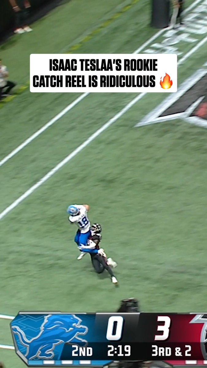 Ready for some more absurd catches from Isaac TeSlaa this season 👀 NOvsDET – Sunday, Sept. 13 at 1pm ET on FOX/FOX One Stream on NFL+
