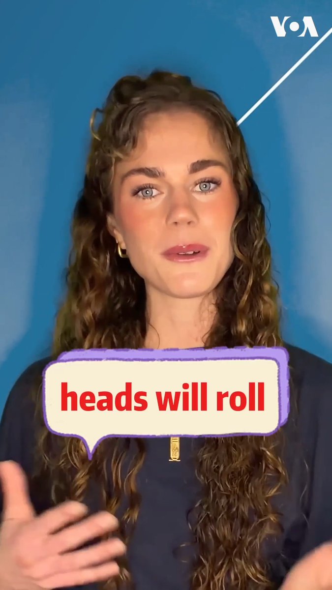 Heads will roll通常是“有人要倒霉了”，或“要有人丢饭碗了”的意思。用它来形容解放军将领的大清洗是不是很传神？一分钟，温乐狄带你学会一个地道的英语表达。 更多内容👉