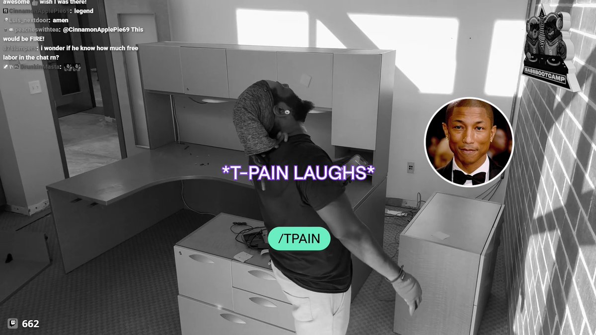 "Turn that auto tune back tf on!" Pharrell Williams called T-Pain begging him to save R&amp;B
