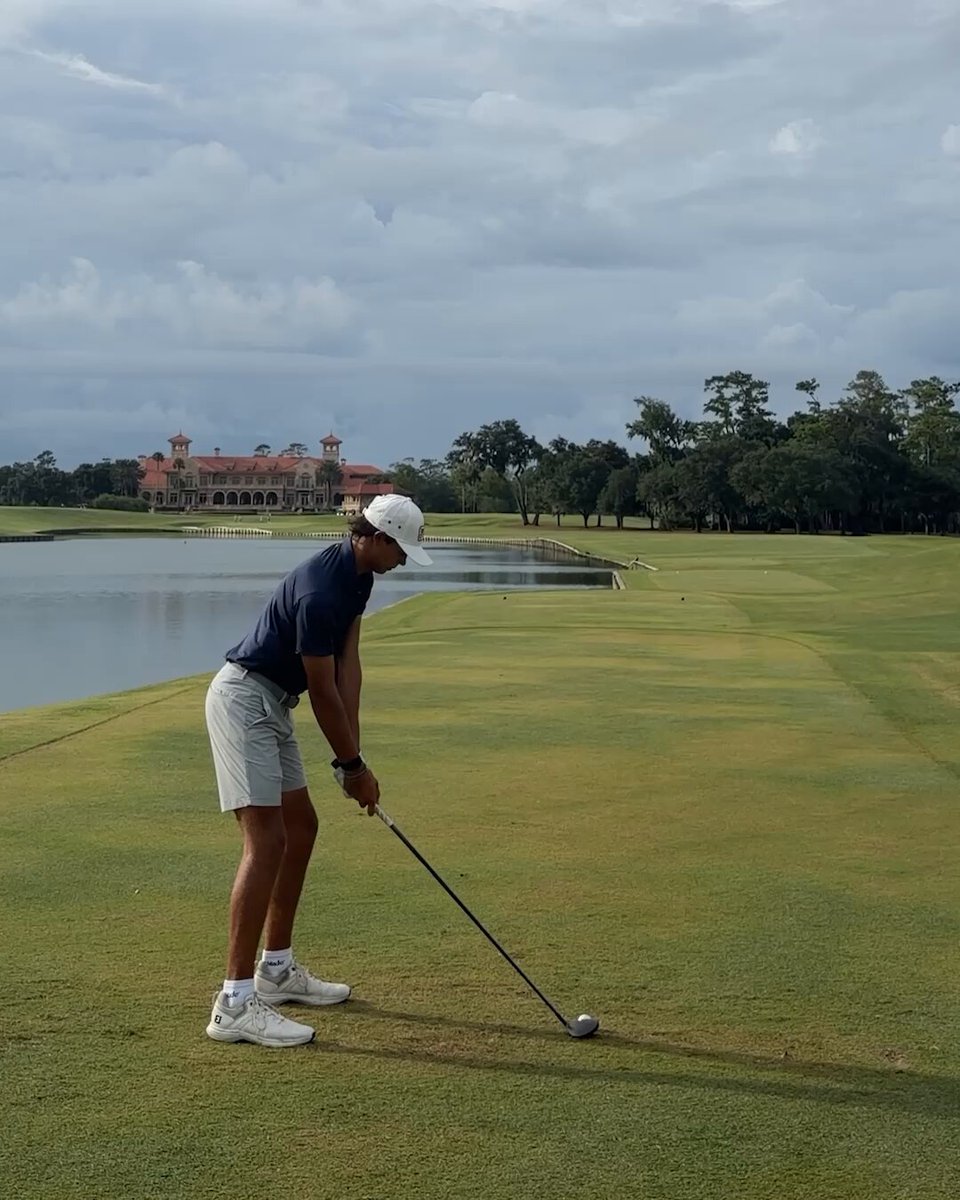 Charlie Woods getting creative around TPC Sawgrass. 🤌 #TeamTaylorMade