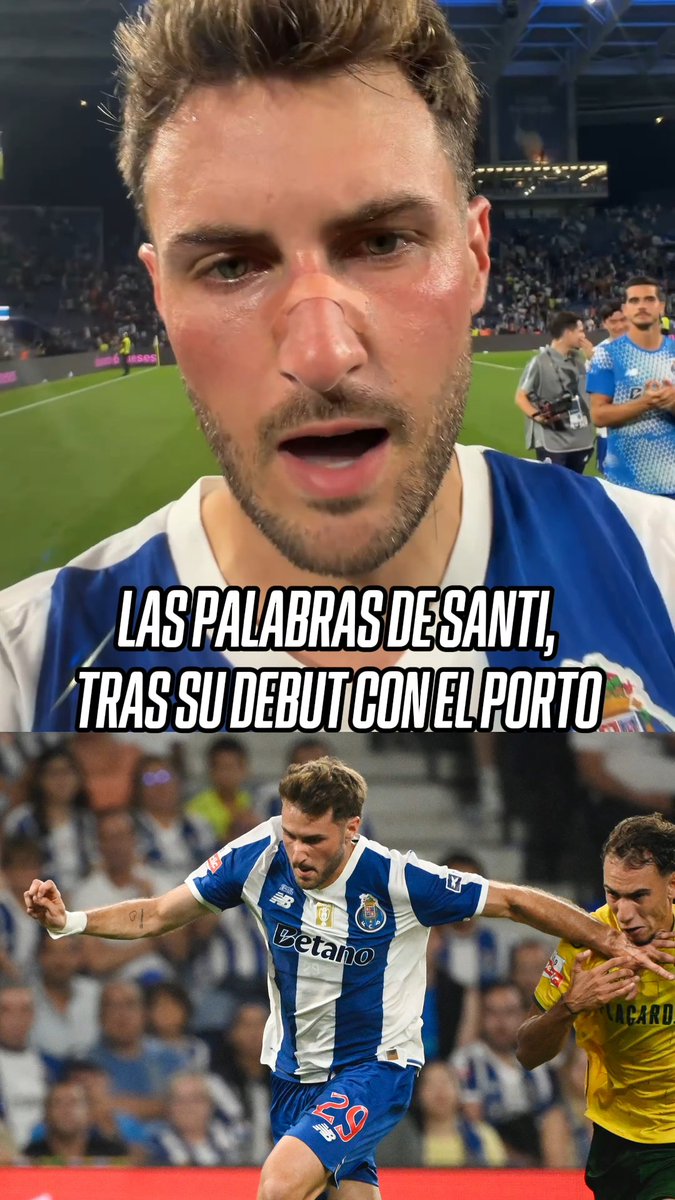 "MUY CONTENTO DEL PRIMER PARTIDO" 🐉🔥 🇲🇽 Santi Gimenez ya tuvo sus primeros partidos con el Porto, y que mejor manera de debutar con una victoria. 📹 Porto