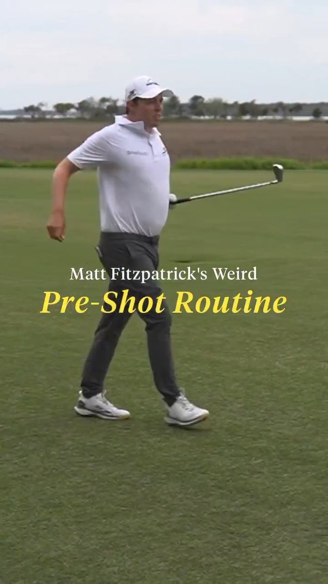 Matt Fitzpatrick won three times on the PGA Tour this year. At least some of that success is due to his "weird" pre-shot routine. Let's break it down. 👇