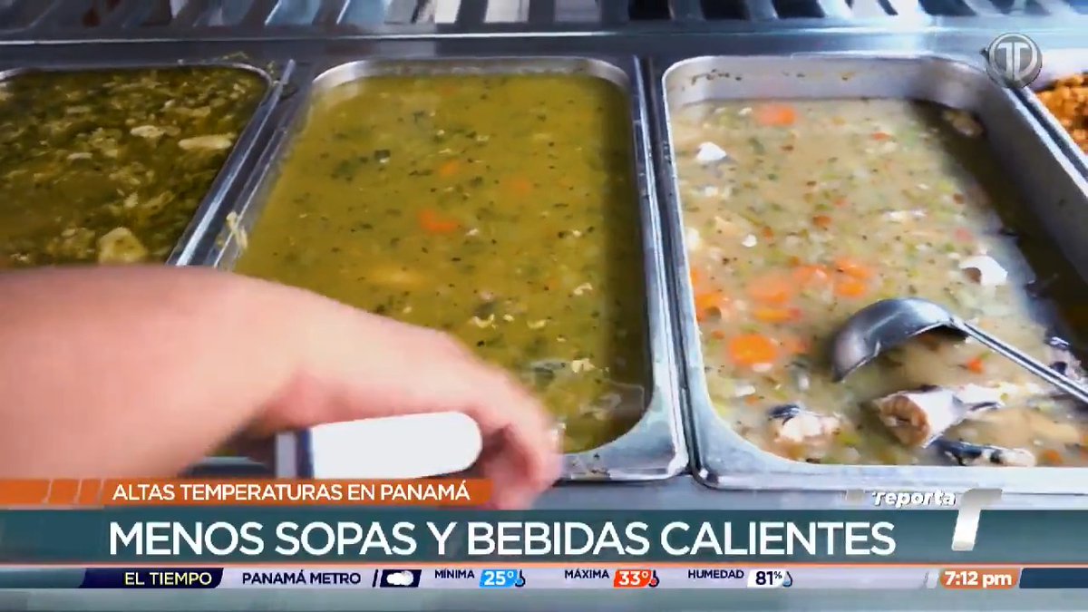 Especialistas del Ministerio de Salud de Panamá recomiendan evitar bebidas y alimentos calientes como las sopas, y consumir más frutas y agua, ante las altas temperaturas y sensación térmica que se registran el país.