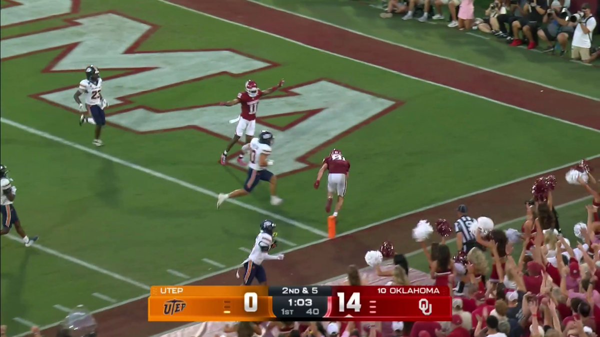 ROCKY BEERS SHOWING OFF THE ATHLETICISM 👀 Oklahoma Football