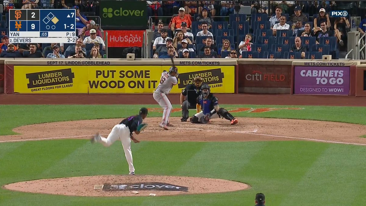 Jefry Yan strikes out Rafael Devers