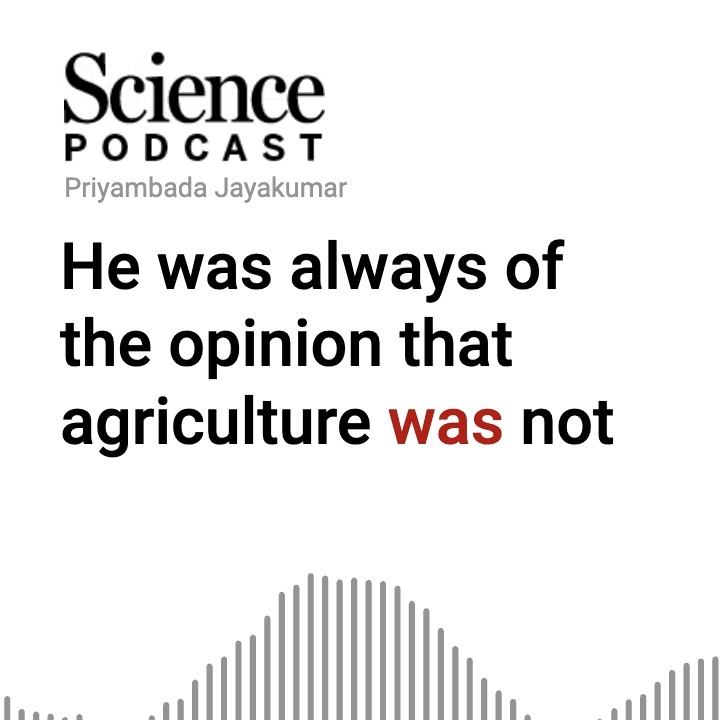 M. S. Swaminathan is best known for spearheading India’s green revolution, which drastically increased the country’s food production capacity during the 20th century. In the latest installment of the #SciencePodcast🎙️ series on scientific biographies, writer Priyambada Jayakumar offers listeners an insider’s perspective on the renowned geneticist. 🎧 Listen here: