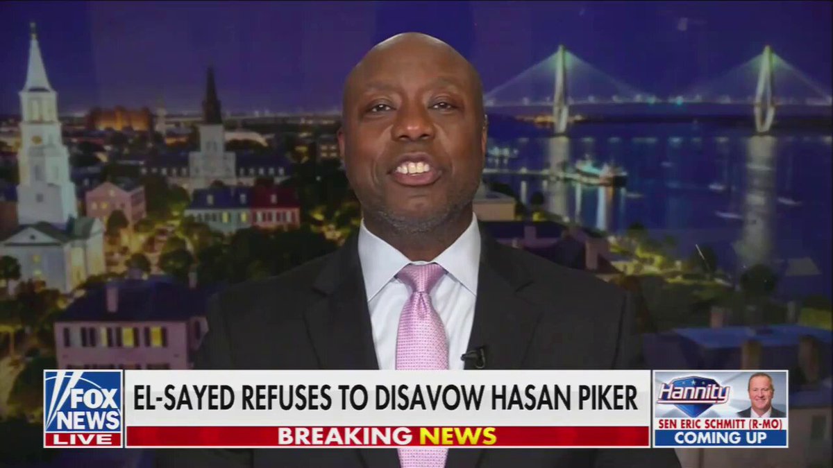 Tim Scott on Abdul El-Sayed: Dangerous, radical, weird.