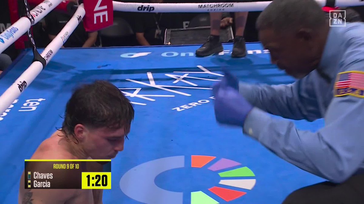 Chaves DOWN AGAIN OMG #TheFight | #RuizKnyba | Live NOW on DAZN and TNT ▪️