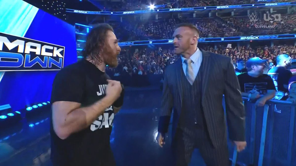CM Punk has had enough of Sami Zayn! 😤 It will be PUNK vs. ZAYN for the Undisputed WWE Championship NEXT WEEK on #SmackDown in Mexico City!! 🇲🇽 🔥 📍: Arena CDMX 🎟️:
