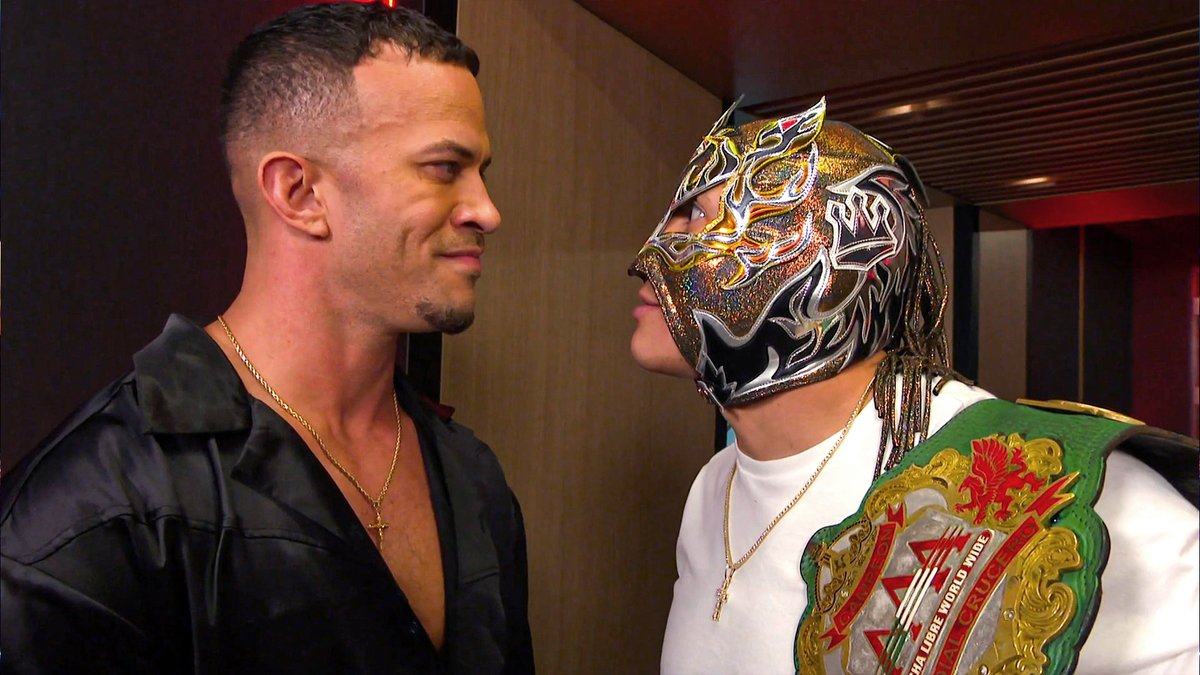 EXCLUSIVE: After weeks of trash talk between the two, REY FENIX WWE agrees to defend his Lucha Libre AAA Worldwide Cruiserweight Championship against Ricky Saints NEXT WEEK on #SmackDown in Mexico City! Axiom | Nathan Frazer