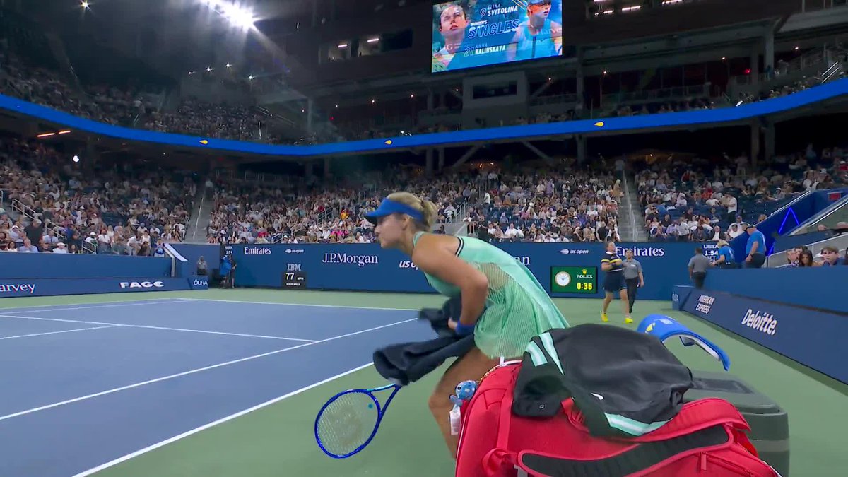 Kalinskaya out front with the first set 6-3 on Armstrong!