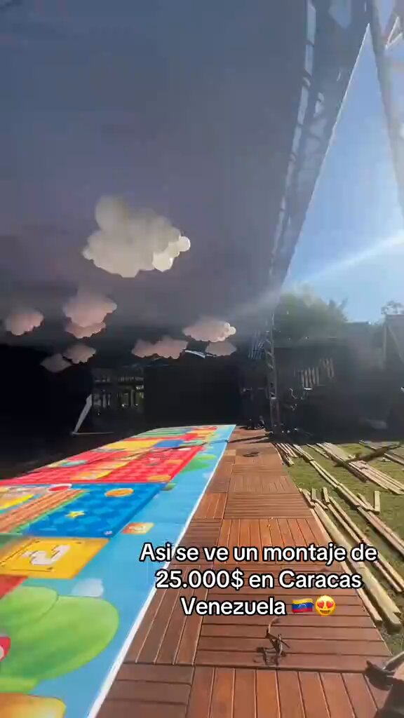 Así se ve una decoración de 25.000 dólares para una fiesta infantil en Venezuela 😮‍💨✨
