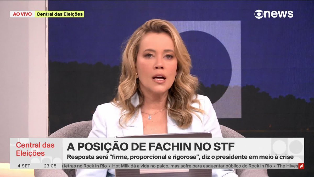 Natuza: Ala do Supremo não aceitará que Moraes seja o único a “entrar para a fogueira”. A tendência seria incluir os cinco ministros que tiveram interação com Vorcaro. ➡️ #CentraldasEleições - de segunda a sexta, às 19h e às 23h, na #GloboNews. Assista na TV e no Globoplay