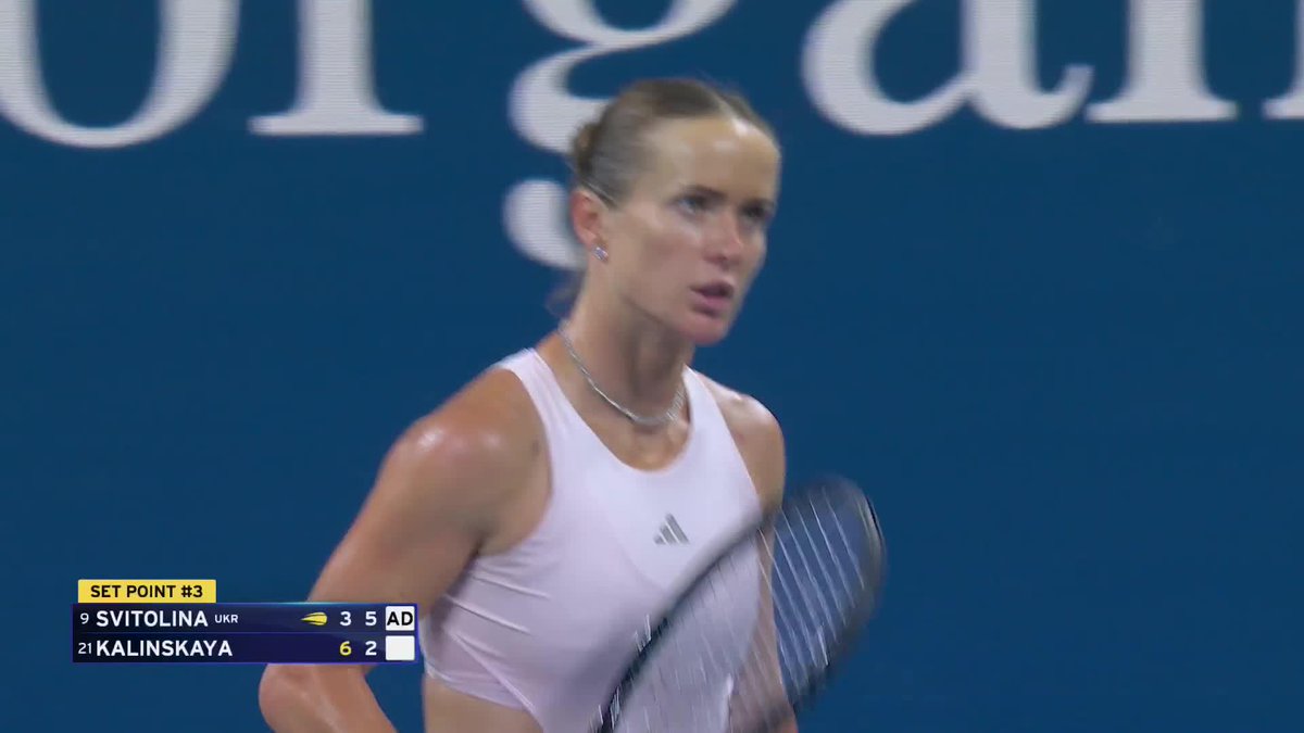 Svitolina seals the second set in style! To a third she goes against Kalinskaya.