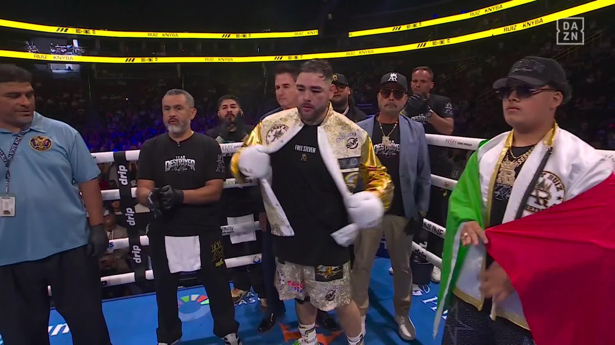 It's SHOWTIME! THE DESTROYER IS BACK!! 🔥 #TheFight | #RuizKnyba | Live NOW on DAZN and TNT ▪️