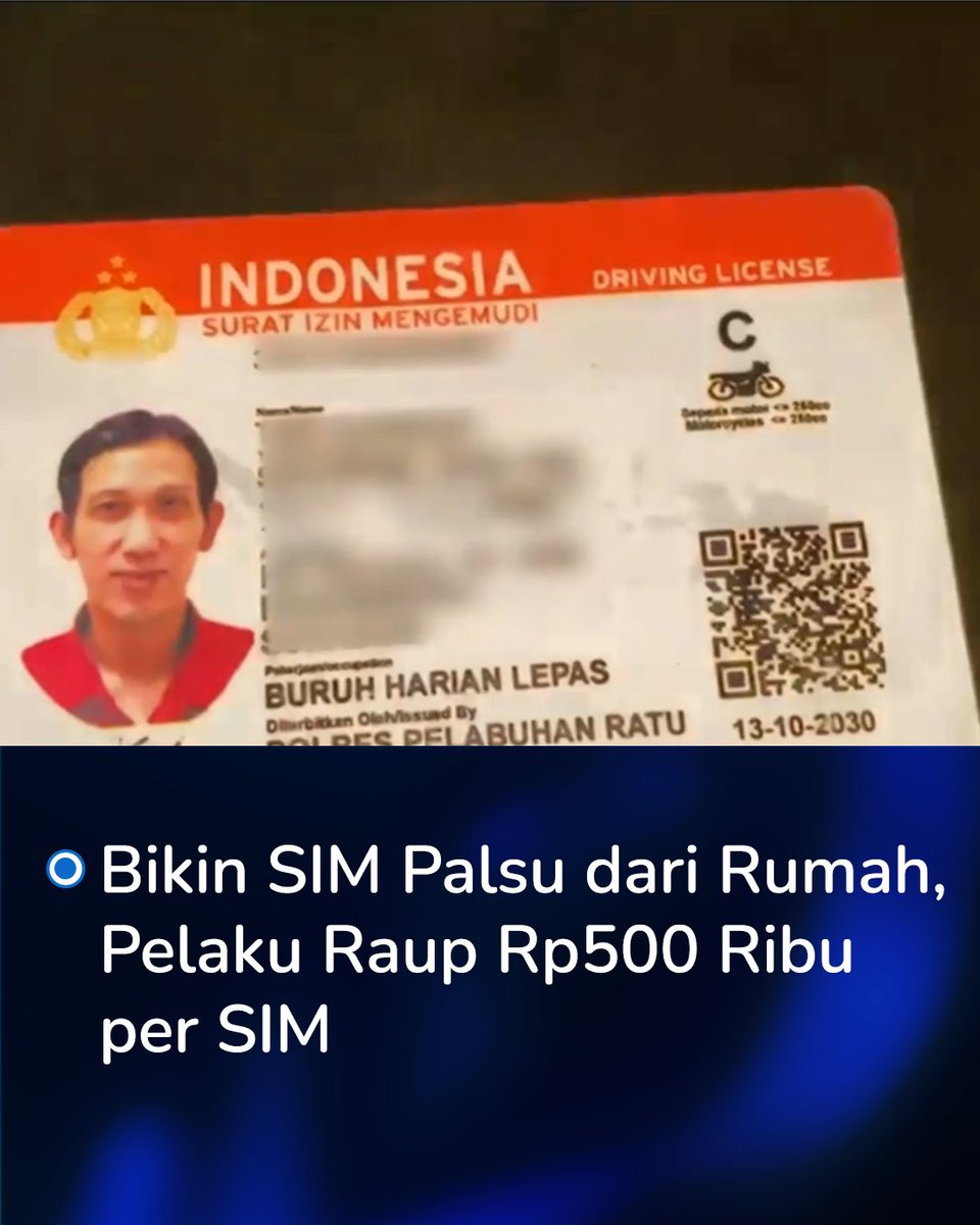 Pria asal Sukabumi digerebek polisi usai produksi SIM palsu bermodal printer di rumahnya. Pelaku tawarkan jasa dari mulut ke mulut dengan tarif Rp400-500 ribu, proses cepat 2-3 hari tanpa tes. Polisi kini telusuri jaringan dan pemegang SIM bodong.