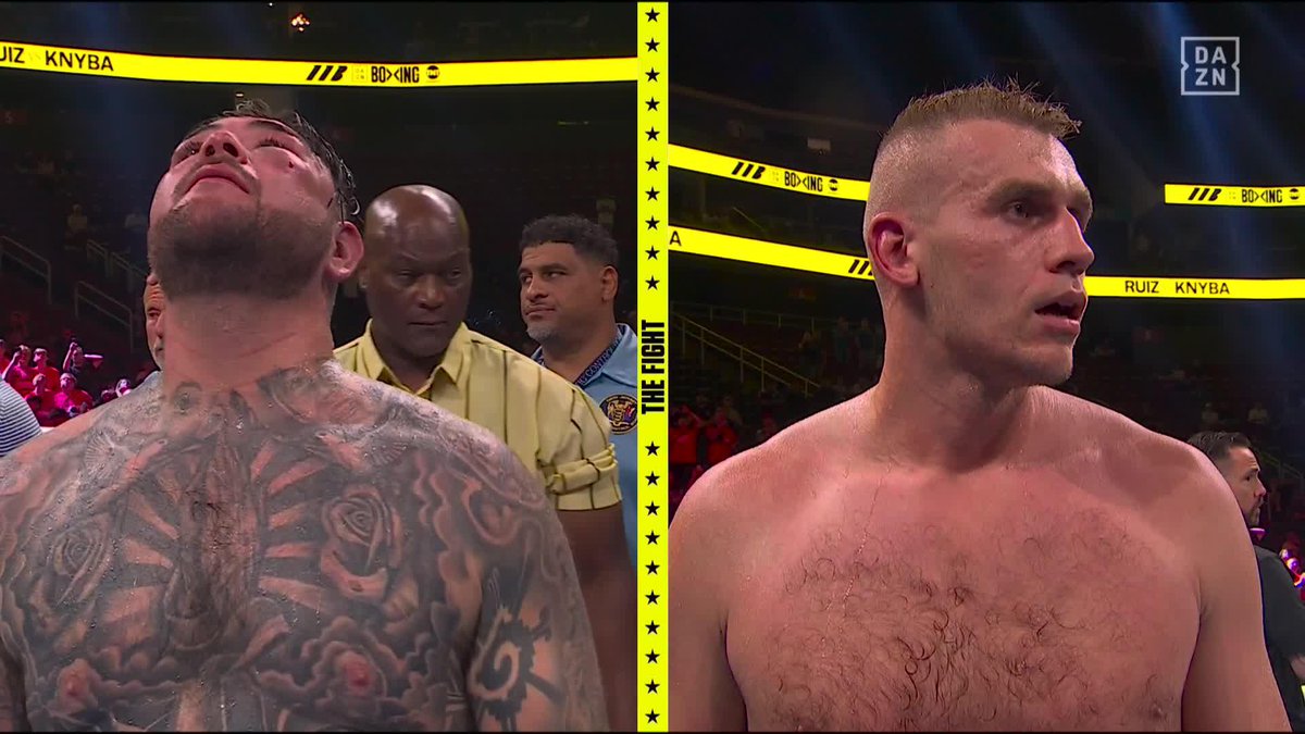 Knyba takes the W over Andy Ruiz 👊 #TheFight | #RuizKnyba | Live NOW on DAZN and TNT ▪️