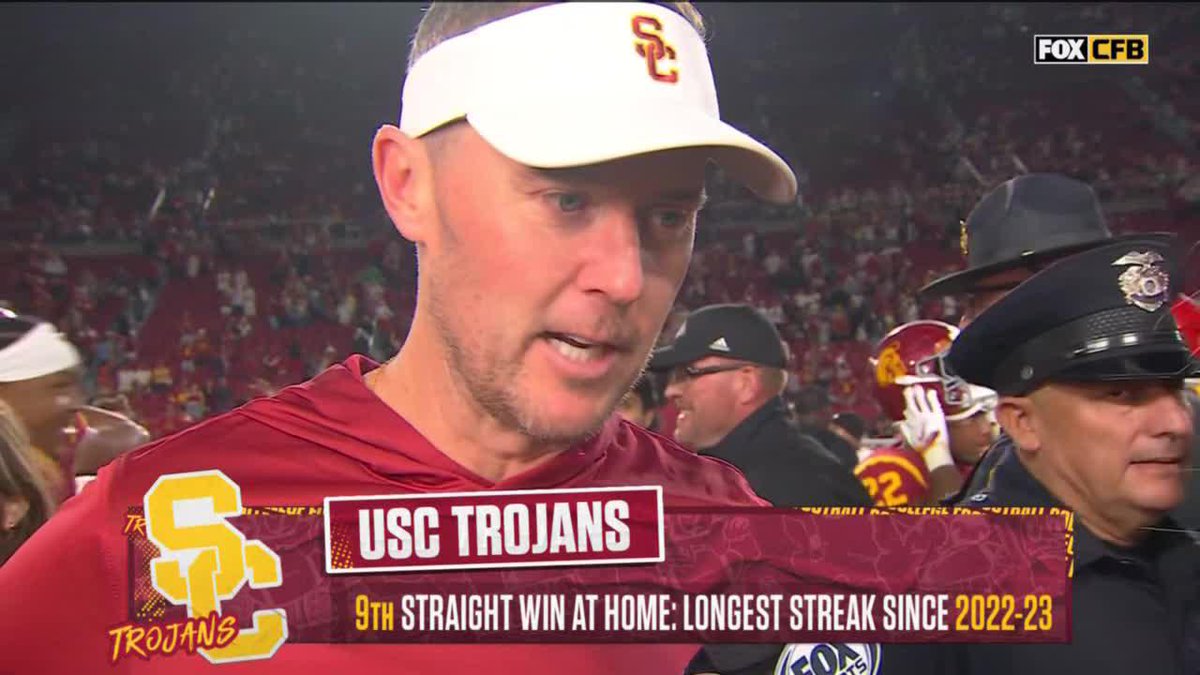 “It's great to get the shutout, you know, those are hard to get in college football.” Hear from Lincoln Riley after USC Football ✌️ blanked Fresno St., 39-0 👇 #B1GToday