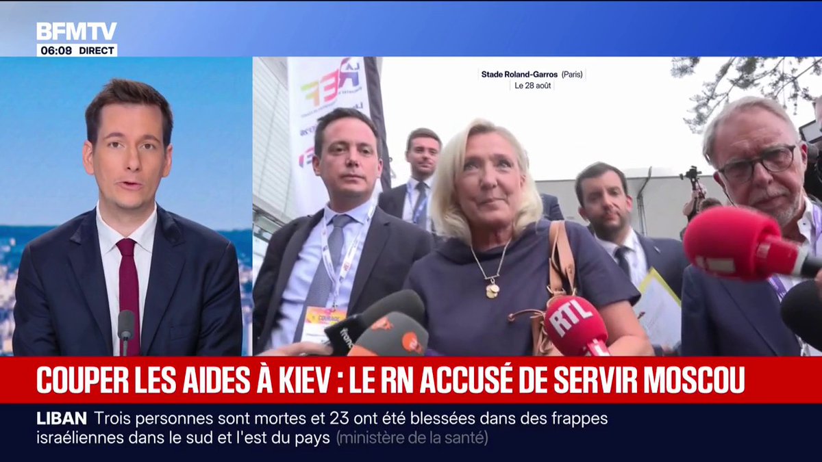 Présidentielle: le RN parle "de couper le robinet" à l'Ukraine en cas de victoire en 2027, ses adversaires l'accusent de "servir la Russie"