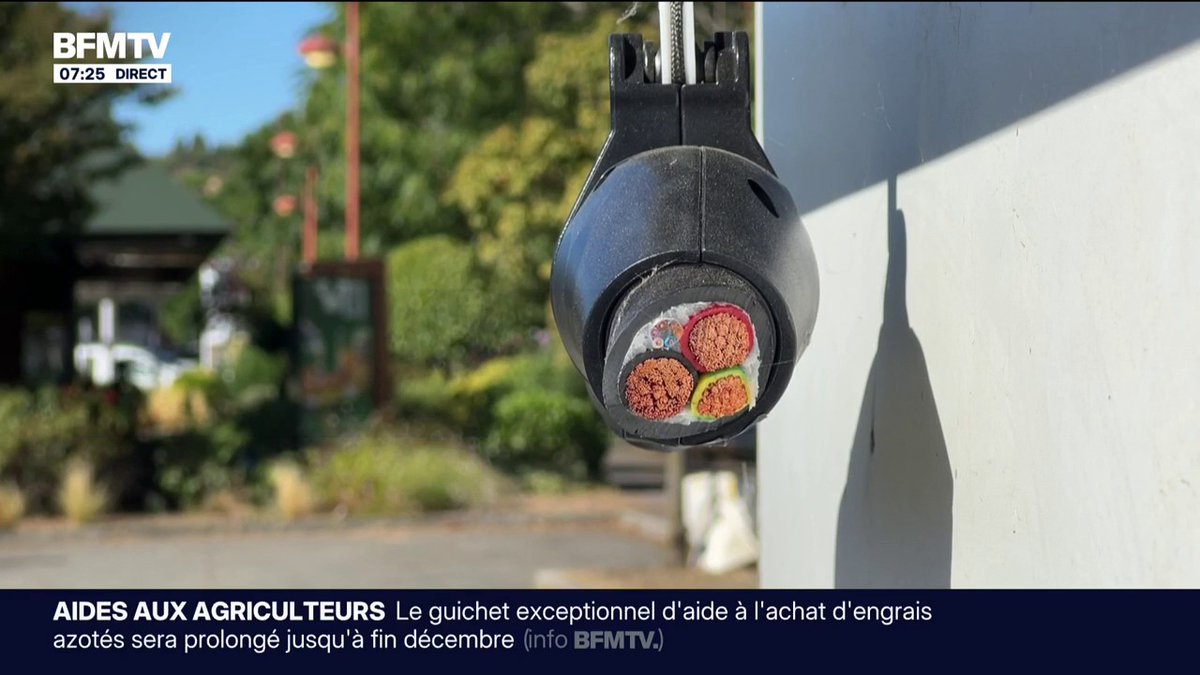 💬 "Le préjudice est de l'ordre de 13 à 14 millions d'euros" ➡️ Sur les bornes de recharge des véhicules électriques, les vols de cuivre se multiplient