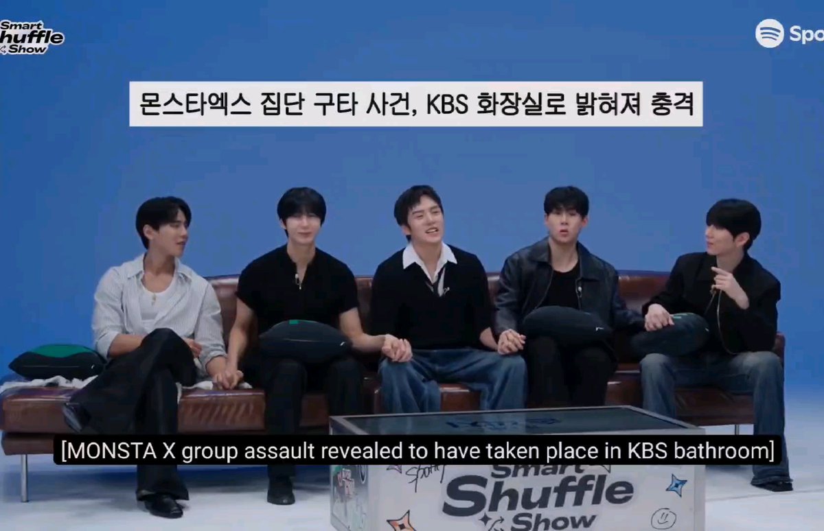 -star ternyata branding "monsta x serem" itu ga cuma di kalangan fans aja tapi di kalangan idol juga, bahkan pernah ada rum0r member monsta x mukulin orang di toilet KBS 😭😭
