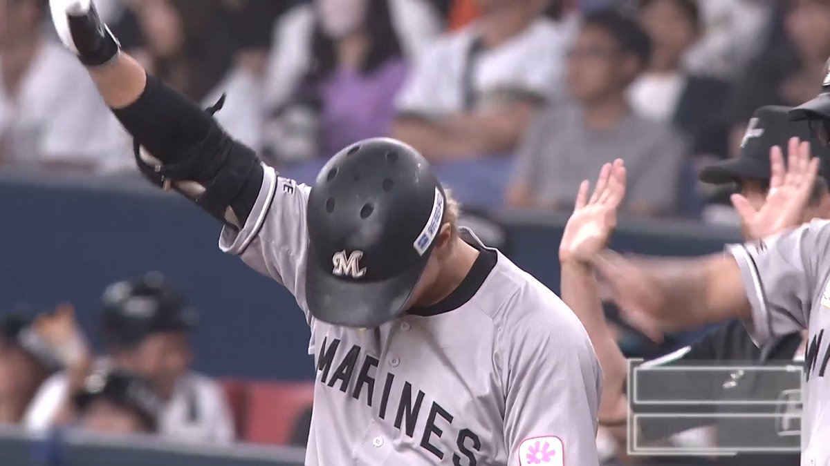 イケメンベースボールの勝ち越し打‼️ 千葉ロッテ 藤原恭大 選手のタイムリーヒット👏
