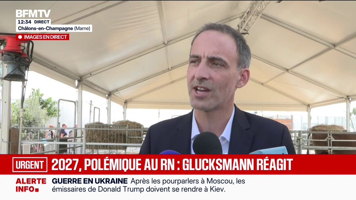 "Des patriotes de pacotille": Raphaël Glucksmann, candidat "Place publique" à l'élection présidentielle, accuse le RN d'agir "pour les intérêts de la Russie de Vladimir Poutine"
