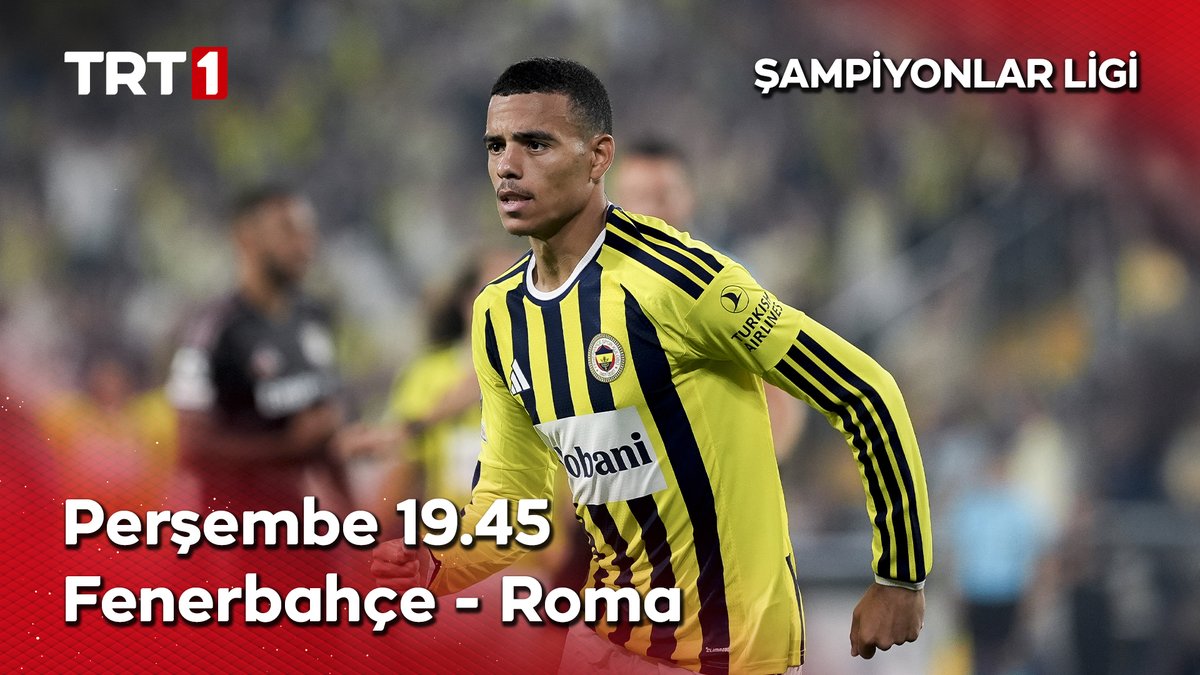 Fenerbahçe’nin Şampiyonlar Ligi macerası başlıyor!🏆 Temsilcimiz Fenerbahçe, Şampiyonlar Ligi ilk maçında İtalyan devi Roma’yı ağırlıyor!⚽ Fenerbahçe-Roma mücadelesi perşembe günü saat 19.45’te TRT 1, tabii ve TRT Radyo 1’de.📺