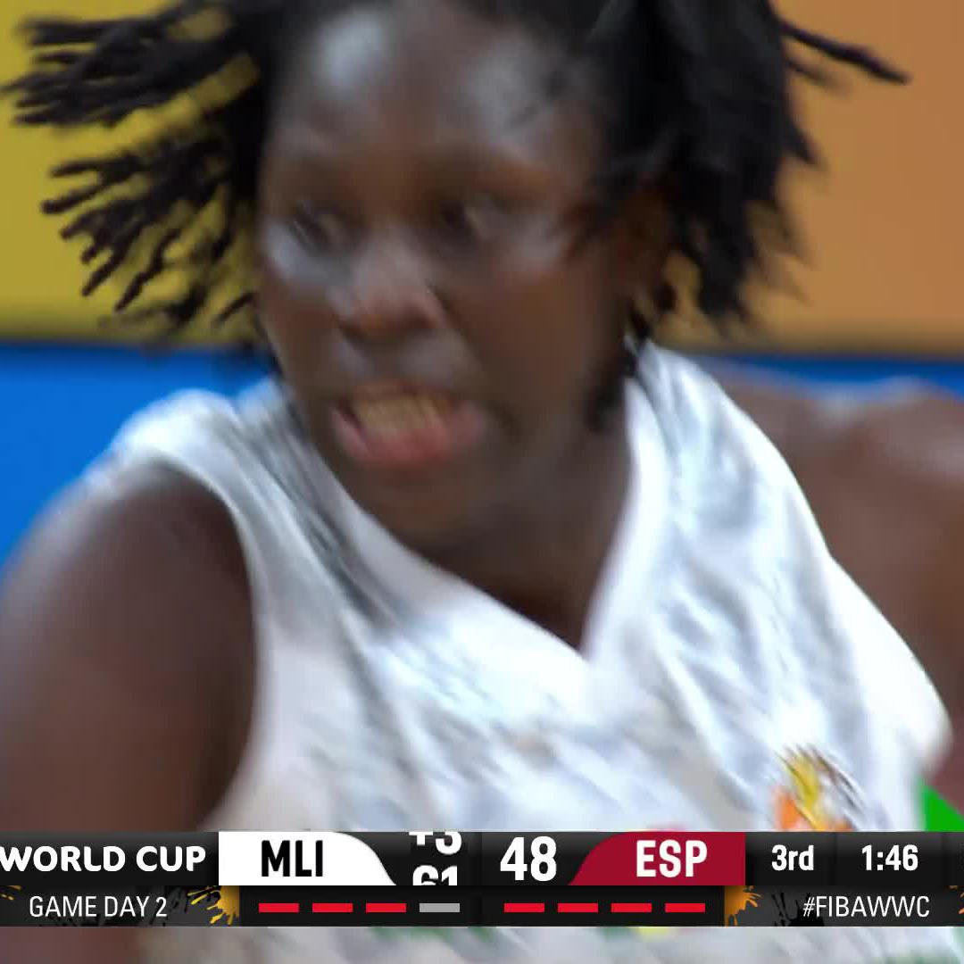 Sika Kone cannot be stopped! 😳 #FIBAWWC